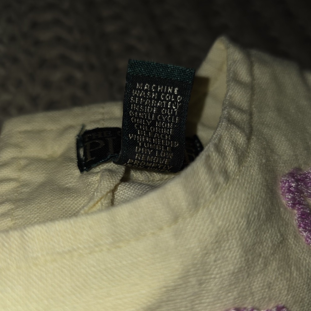The Children's Place Vintage Yellow Linen Embroidered Pc Outfit Size 12 Months - Picture 8 of 13